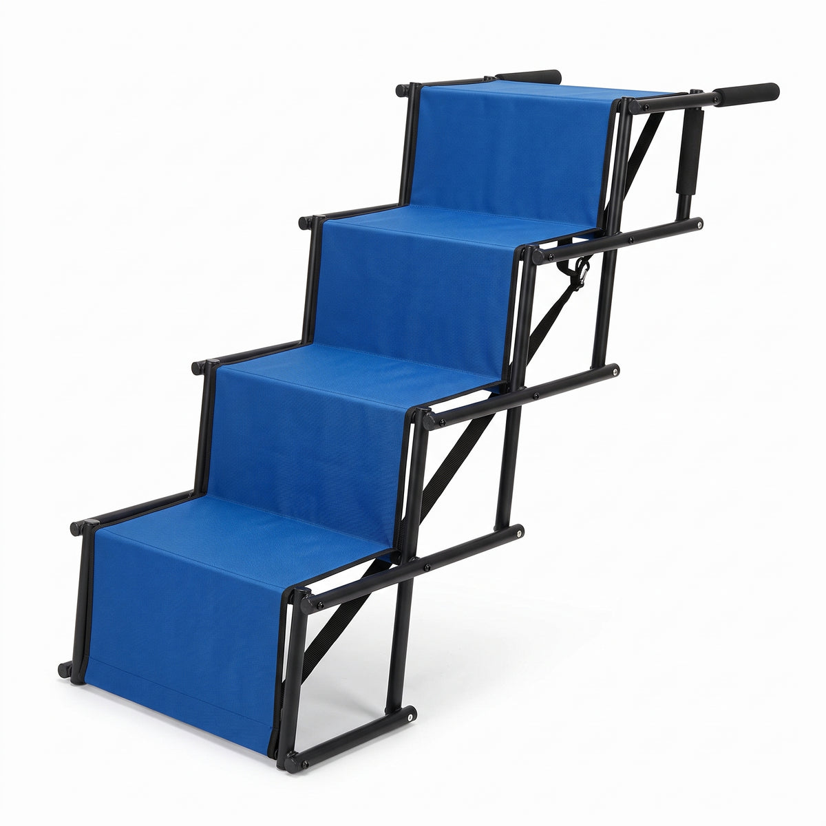 Escalier Pliable pour Chien – Rampe à Marches pour Voiture et Coffre, Charge Max 75 kg Le Refuge Félin Canin