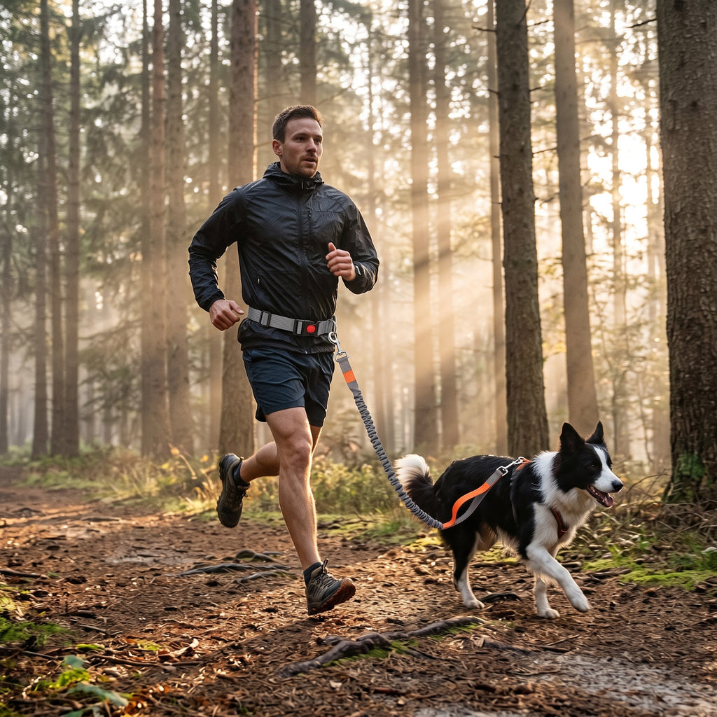 Laisse Mains Libres pour Chien – Ceinture Réglable et Laisse Élastique Le Refuge Félin Canin