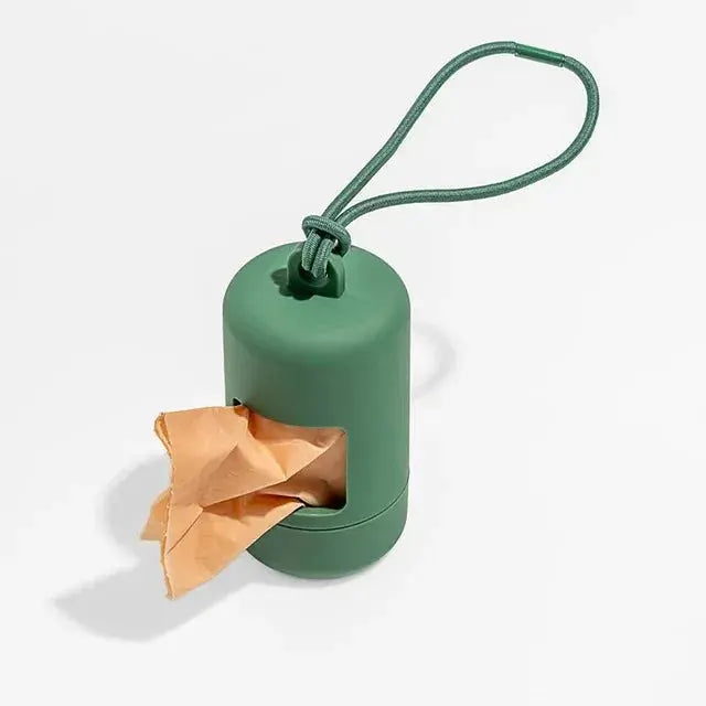 Distributeur de Sacs à Crottes Assorti — Attache Laisse Universelle Le Refuge Félin Canin