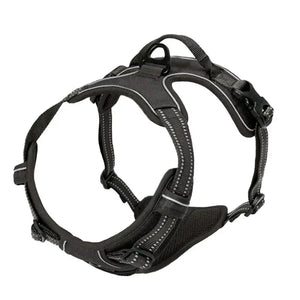 Harnais Anti-Traction Chien – Sans Étranglement, Double Attache & Poignée de Contrôle Le Refuge Félin Canin