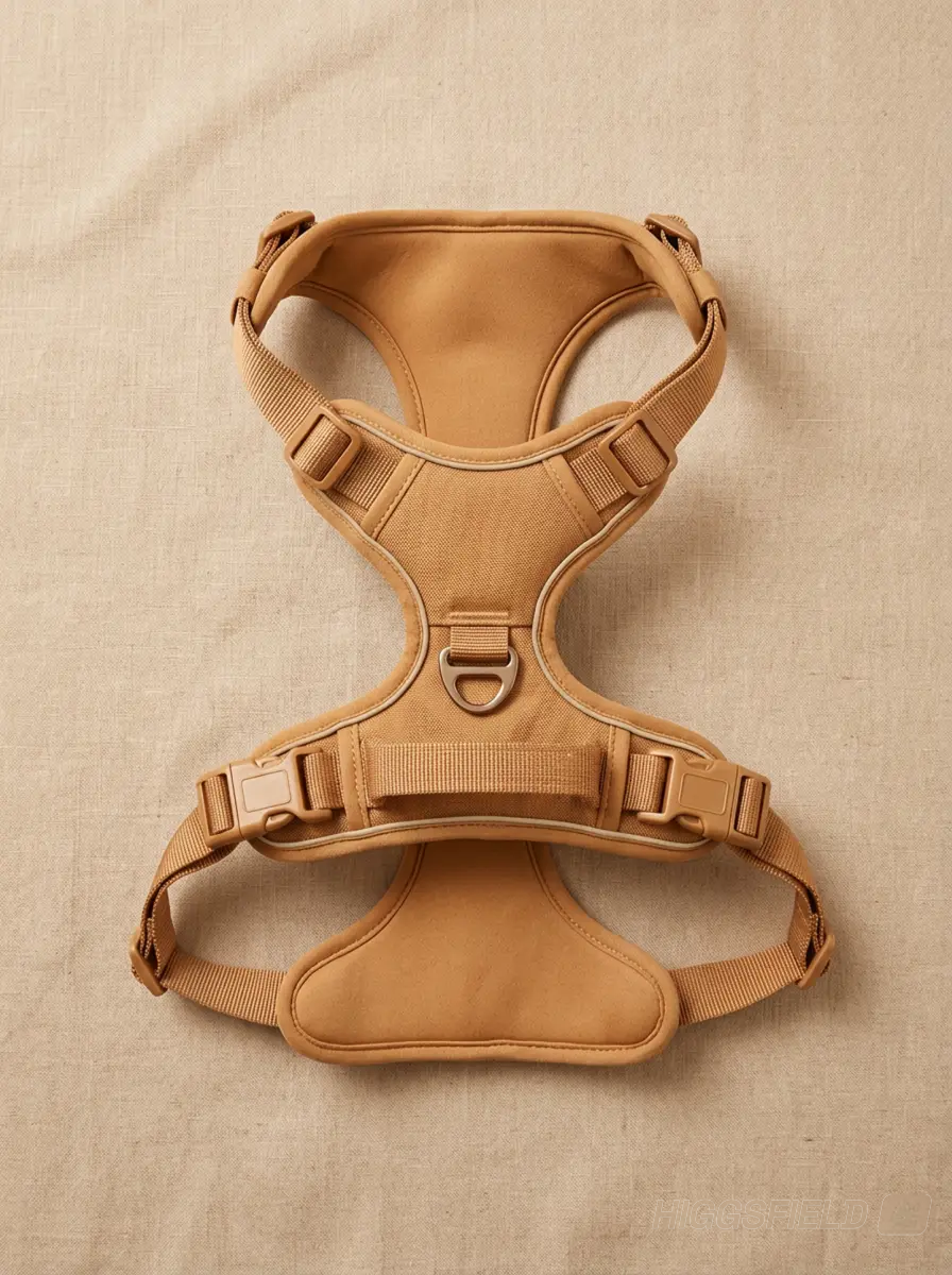 Harnais Anti-Traction Chien – Sans Étranglement, Double Attache & Poignée de Contrôle Le Refuge Félin Canin