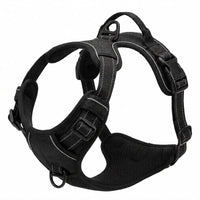 Harnais Anti-Traction Chien – Sans Étranglement, Double Attache & Poignée de Contrôle Le Refuge Félin Canin